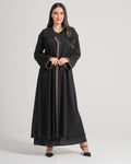 NY-05 - BLACK ABAYA WITH BROWN HIGHLIGHTS (VICTORIA)