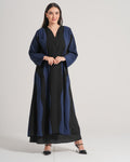 NY-02 - BLUE AND BLACK ABAYA WITH SEPARATION (CUBRA)