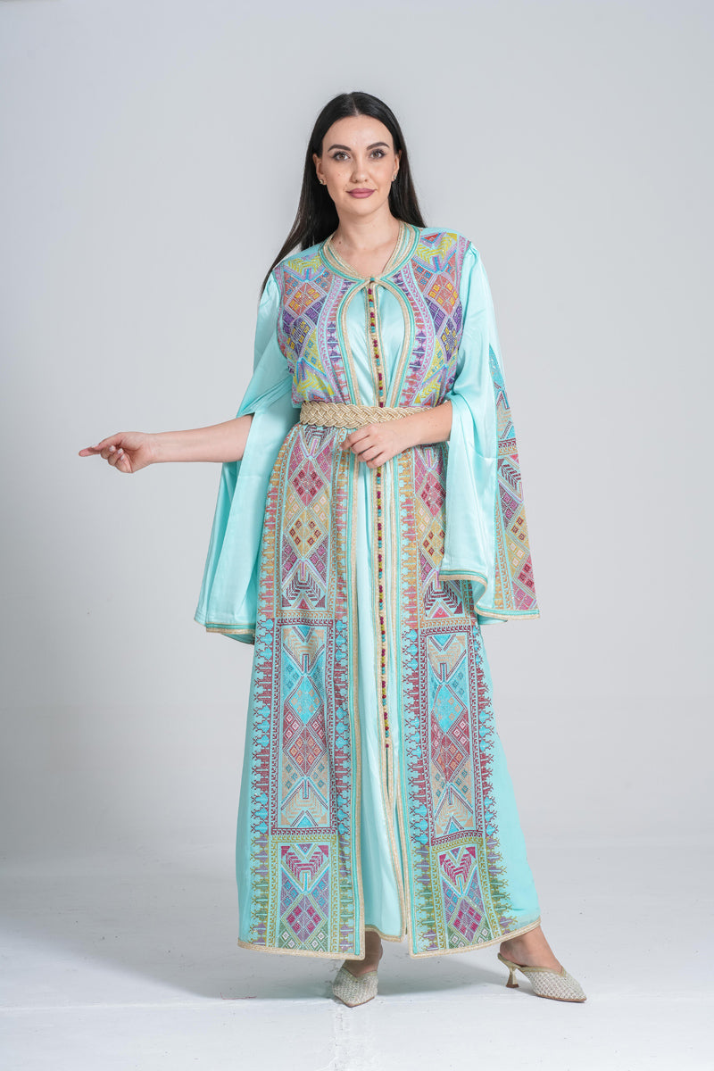 KF-06 - ELEGANT PARTY WEAR KAFTAN IN TIFFANY