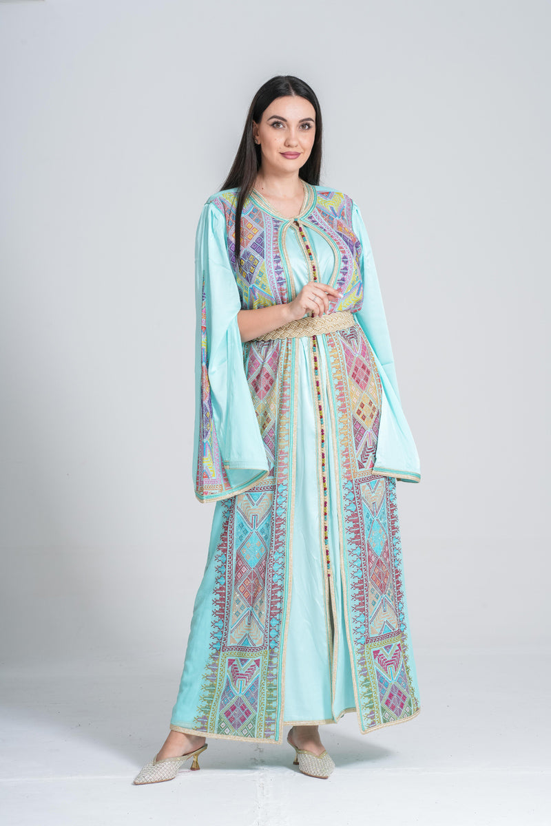 KF-06 - ELEGANT PARTY WEAR KAFTAN IN TIFFANY