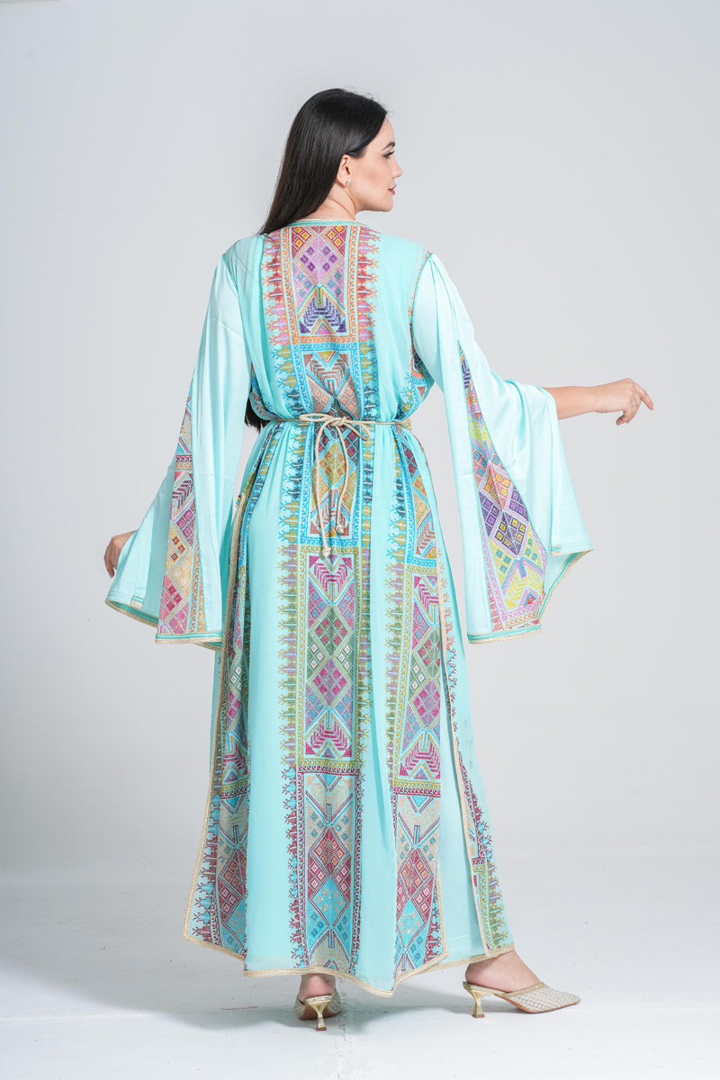 KF-06 - ELEGANT PARTY WEAR KAFTAN IN TIFFANY