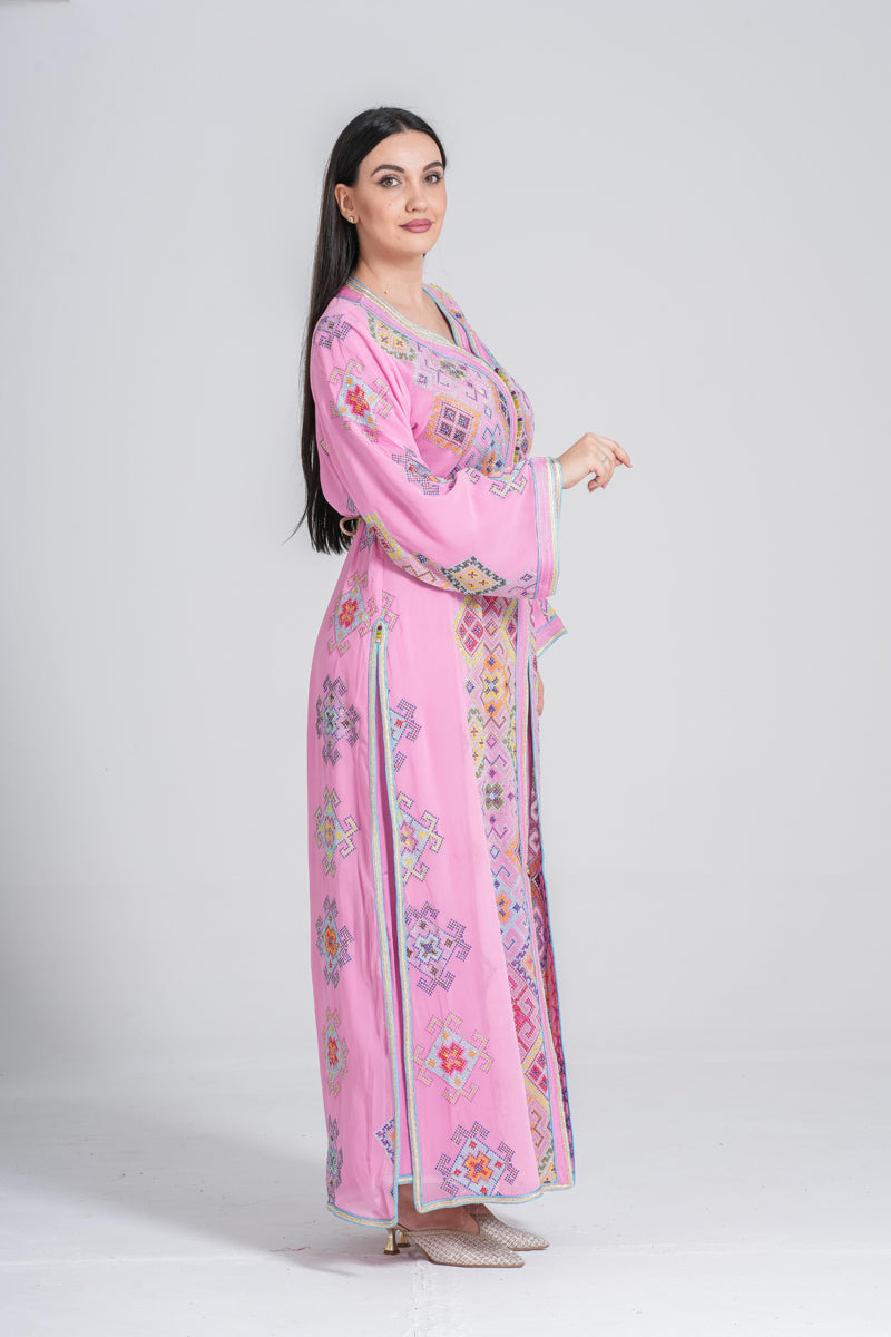 KF-05 - ELEGANT PARTY WEAR KAFTAN IN PINK
